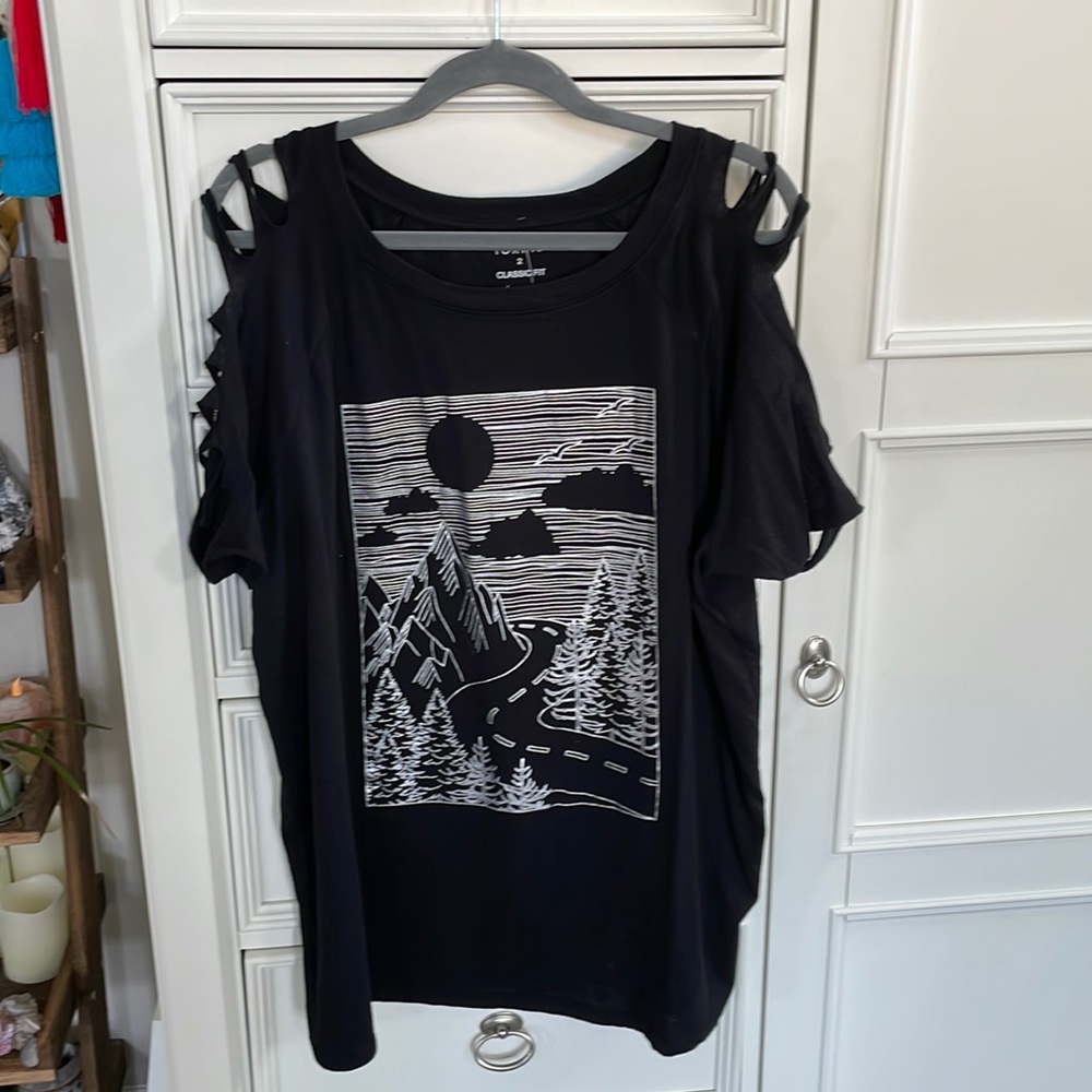 Distressed torrid shirt